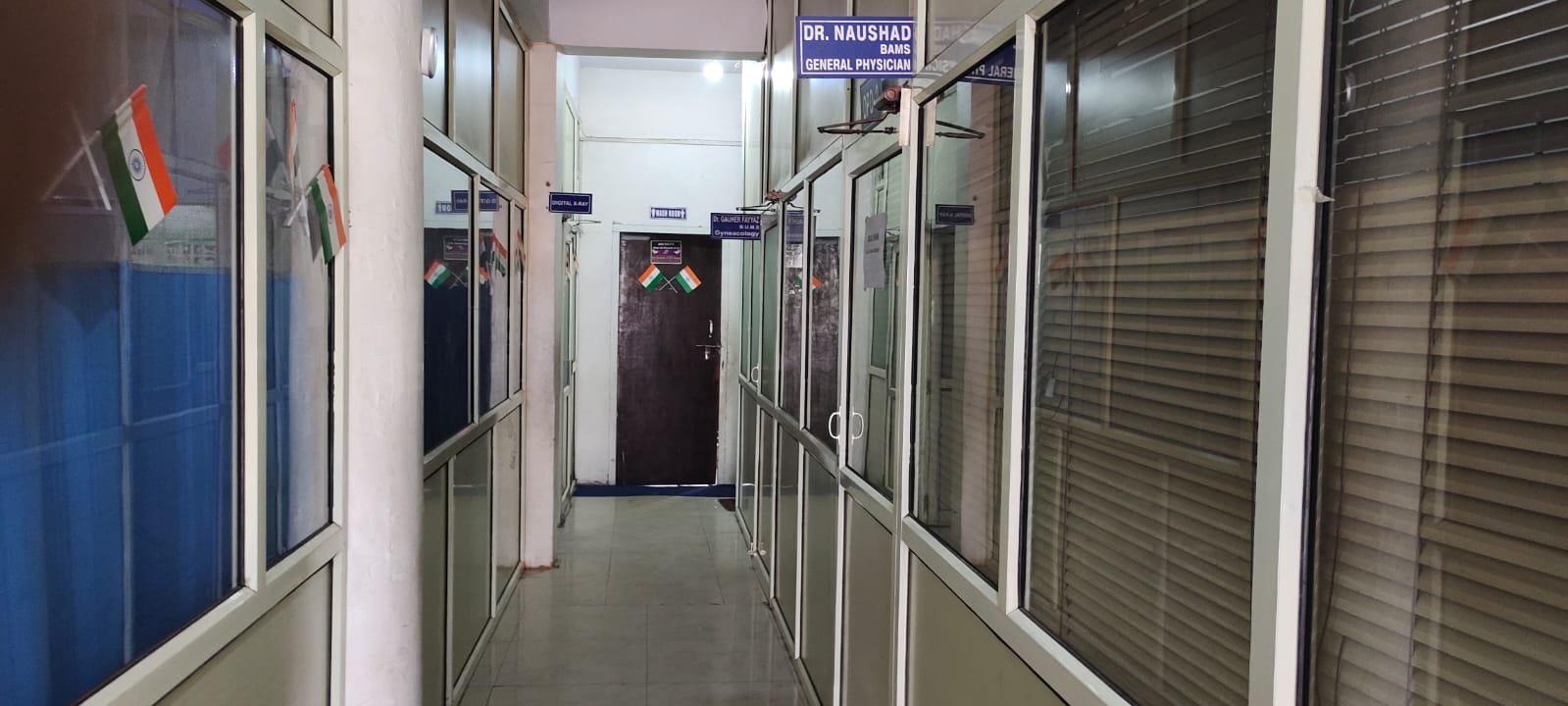 Hospital clinical corridor