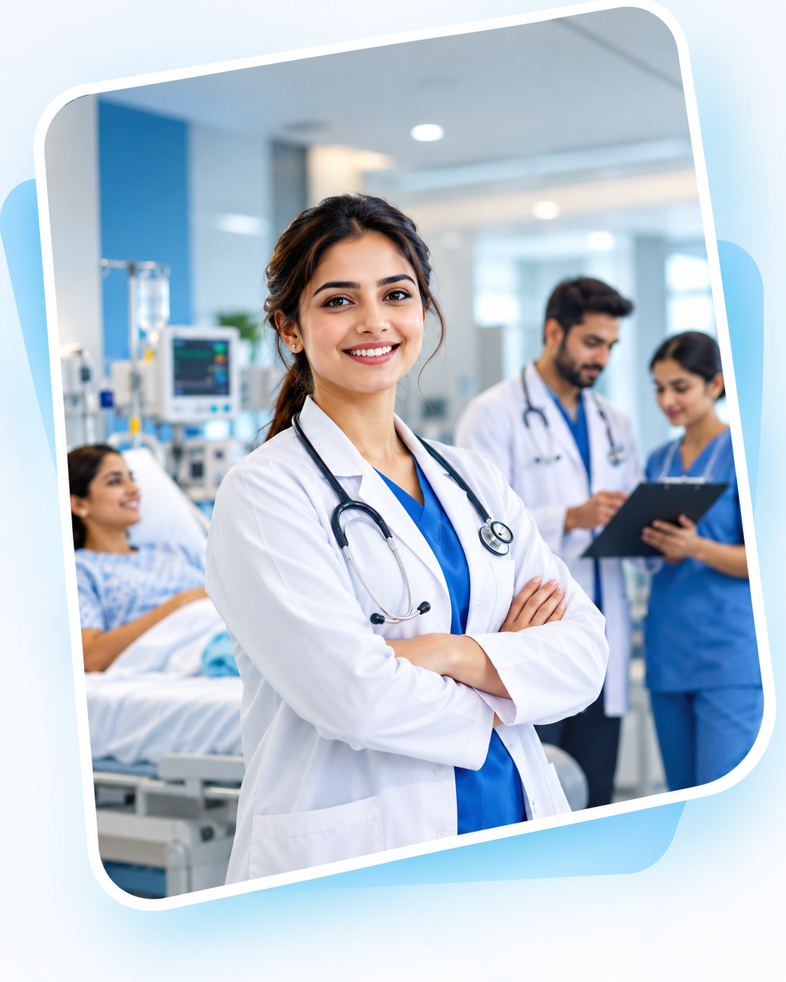 Modern hospital healthcare environment