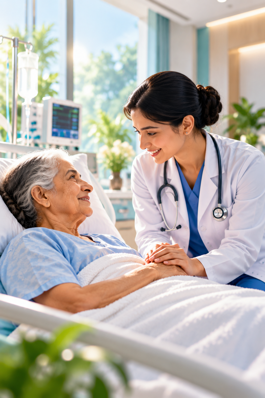Healthcare professional in a modern clinical environment
